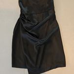 ZARA  Satin Black Mini Dress With Sparkling Straps Photo 4