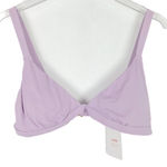 ANDIE NWT  Swim The Caicos Top Flat Bikini Top Light Purple Size Large L NEW Photo 0