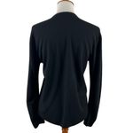 Ralph Lauren  Black Label Black Wool Blend Sweater Crew Neck Size M Preppy Luxe Photo 7