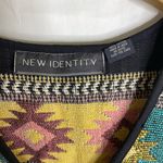 Vintage Woven Tapestry Southwestern Bohemian Geometric Vest Green Size M Photo 3