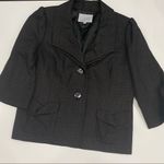 Classiques Entier  Button-down Jacket size XL 3/4‎ sleeve body fit charcoal gray Photo 1