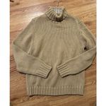 J.CREW TAN CHUNKY KNIT TURTLENECK PULLOVER Fisherman SWEATER Preppy Classic XL Photo 5