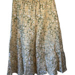 Draper James  Floral Midi Skirt in Cream‎ and Green Photo 0