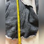 BNCI by Blanc Noir  Distressed Zippered Cardigan Jacket Womens Size M Photo 6