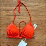 Vitamin A  orange triangle bikini top Photo 0