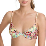 Farm Rio ‎ Banana Vichy Swim Bikini Top Womens Size XS Summer Vacation NEW Photo 0