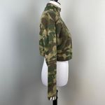 Adidas Camo Crop Quarterzip Hoodie Small Photo 4