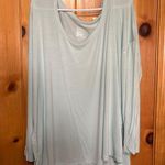 Target Green Oversized Long Sleeve Blouse Photo 0