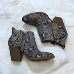 Universal Threads NWOT Gray Python Snakeskin Boots Photo 0