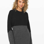 Lululemon Restful Intention Sweater Black / Heathered Core Dark Grey Medium Photo 2