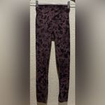 Lululemon Align Pants Leggings 25” Mini Dust Floral Antique Bark Black/Pink 2 Photo 6
