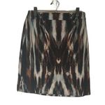 Calvin Klein Brown Multicolor Animal Print Earthy Pencil Skirt Women Sz 12P Photo 0