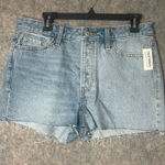 Old Navy Women Size 10 High Rise NWT O.G Straight blue cut off denim shorts Photo 0
