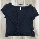 Free People  Movement Run in the Sun Short Sleeve T Shirt Black Women’s Medium Photo 1