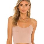 Free People NWOT - Brami Skinny Strap Tank in Nude M/L Photo 0