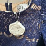 Xenia  Boutique Navy Lace Dress Photo 2