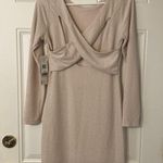 Emerald Sundae NWT Champagne Gold Girls Night Going Out Bodycon Long Sleeve Formal Dress Photo 1