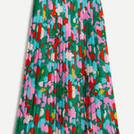 J.Crew Pleated Midi Skirt Confetti Floral Sz 8 NWT Colorful Style AO805 Photo 0
