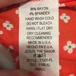 Reborn tunic orange and white block dress small Photo 9