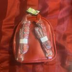 Badgley Mischka  Red Quilted Backpack Photo 2