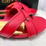 Lauren Ralph Lauren Red Sandals Size 9.5‎ Photo 9