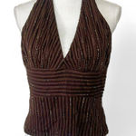 Cache Vintage  Beaded Halter Top Photo 0