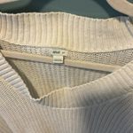 Aerie oversized white knit high low sweater Photo 1