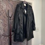 Bagatelle Black Trench Coat FAUX Photo 1