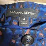 Banana Republic CLEARANCE! Blue Leopard Skirt Size 4 Like New Photo 4
