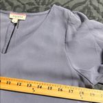 Andree by Unit  womens size small hi low lavender v-neck blouse with bell sleeves Photo 3