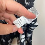 Banana Republic  Women's 12 Black‎ and White Floral Handkerchief Hem Dress Photo 6