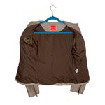 Isaac Mizrahi Brown Linen Blend Zip Front Jacket Blazer Photo 10