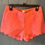 J.Crew Coral Scalloped Women's Shorts | Size 6 Photo 0