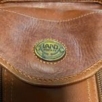 Vintage LAND Leather Crossbody Bag With Multiple Compartments & Adjustable Strap Brown Photo 7