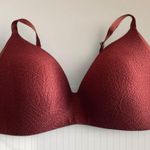Knix Lace WingWoman Contour Wireless Bra in Size 8 Brandy Orange Photo 0