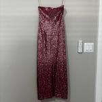 Love Shack Fancy Stasia Sequined Ombré Midi Dress Pink Size 6 Photo 3