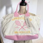 Wildfox NWT Terry Tennis/Pickle Ball Tote Bag White/Pink Photo 1