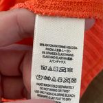 We The Free people orange ribbed sleeveless turtleneck tank top Photo 3