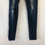 Vervet Boutique Flying Monkey Low Rise Dark Wash Distressed Skinny Jeans 25 Photo 19