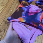 Jonathan Simkhai Judite Watercolor‎ One Piece Cut Out Bathing Suit Size Small Photo 6