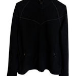 IBEX Wool Jacket Womens Large Black Full Zip Outdoors HIking Wool Embroidered Photo 0