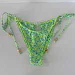 Kulani Kinis NWOT  Apple Blossom Trio Ring Cheeky Tie Bikini Bottom Photo 2