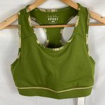 Nicole Miller NWT  Sport green Racerback Sports Bra size Xlarge Photo 0