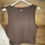 90 Degrees by Reflex 90 degrees athletic workout twist tie front tank top reflex brown women’s large Photo 2