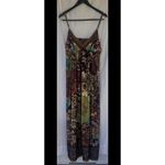 ICE Boho Patchwork Print Maxi Dress Size 14 Spaghetti Strap Empire Waist Photo 1