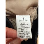 Active USA  Quilted Bomber Jacket Beige Black Zip Up Small Lightweight Photo 3