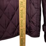 Talbots Winter Jacket Size Small Deep Plum Quilted Lightweight Coat Photo 4