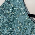 La Femme  Formal Gown Beaded Lace Short-sleeved Mermaid Prom Dress 2 Photo 4