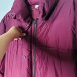 BUSAYO COLLECTIVE Women's Red Purple Ombré Parka Wine Jacket Size Small Photo 7