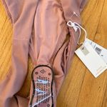 Good American NWT Ribbed Better Cheeky Bikini Bottom Desert Rose Size 5 (2XL) Photo 6